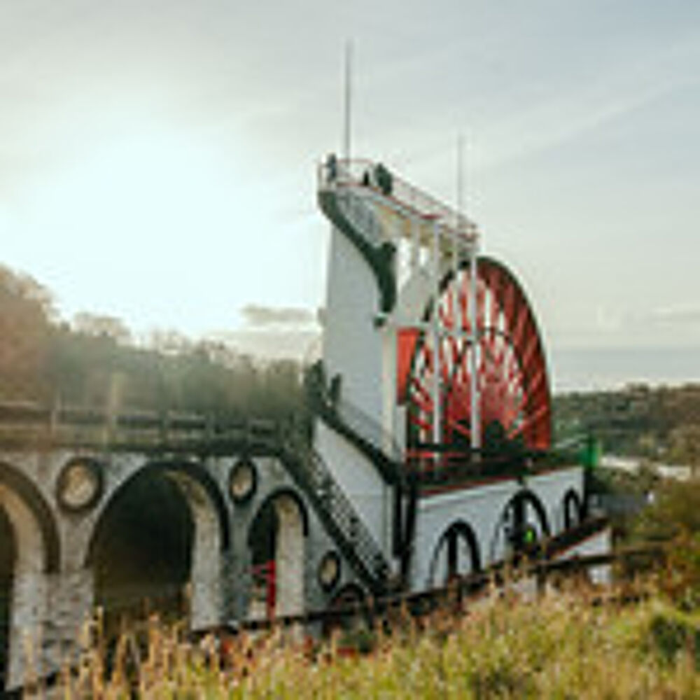 Laxey Wheel, largest working waterwheel in the world.