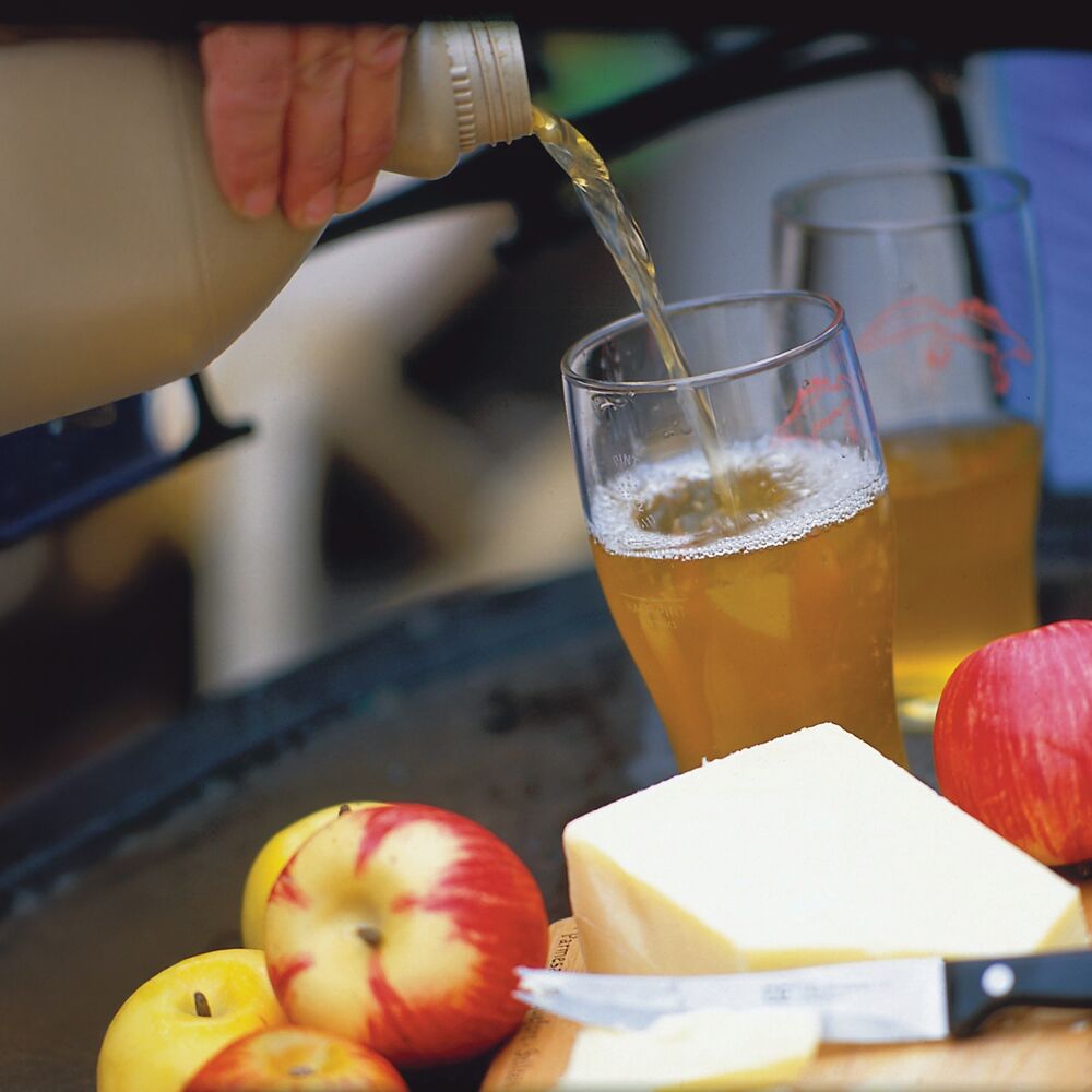 cider, apples and cheese