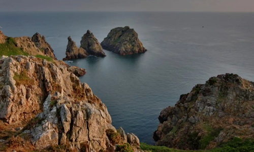 Cliffs in Jerbourg Peninsula, Guernsey