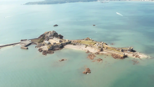 Elizabeth Castle on island in Jersey