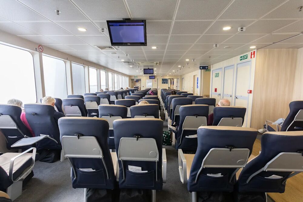 Inside DFDS ferry