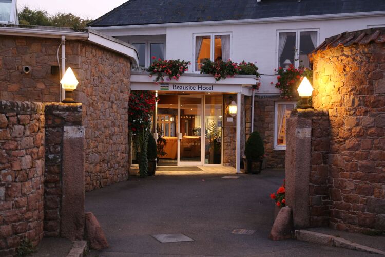 Entrance at dusk