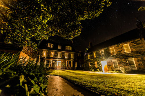 Exterior at night