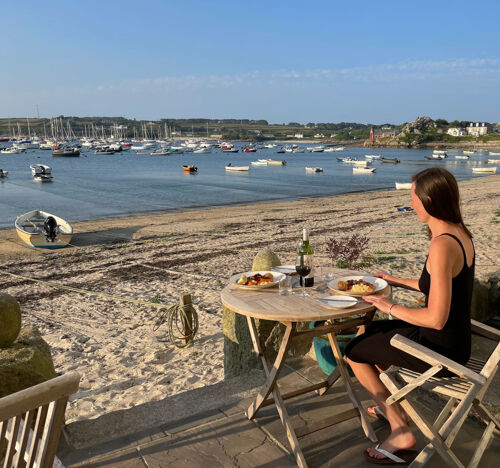 Outside dining